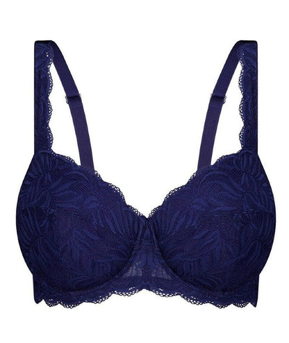 Triumph Essential Lace Balconette Bra - Navy Blue