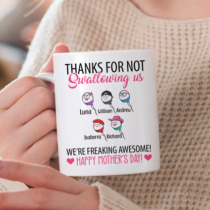 We're Awesome - Personality Customized Mug - Gift For Mother Mom Mother's Day Gift