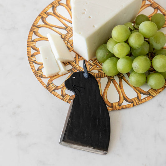 Wrought Iron Cat Cheese Blade