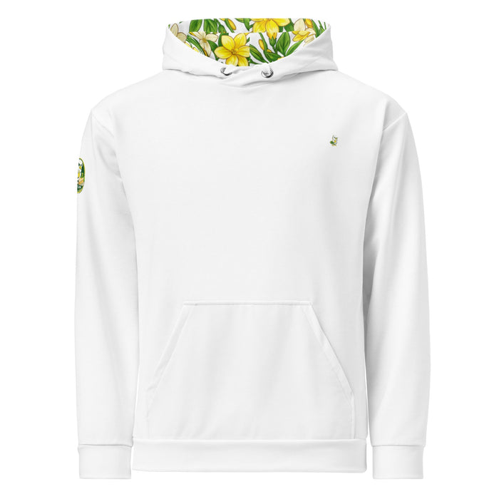 Yellow Jasmine Golf Hoodie - Limited Edition White